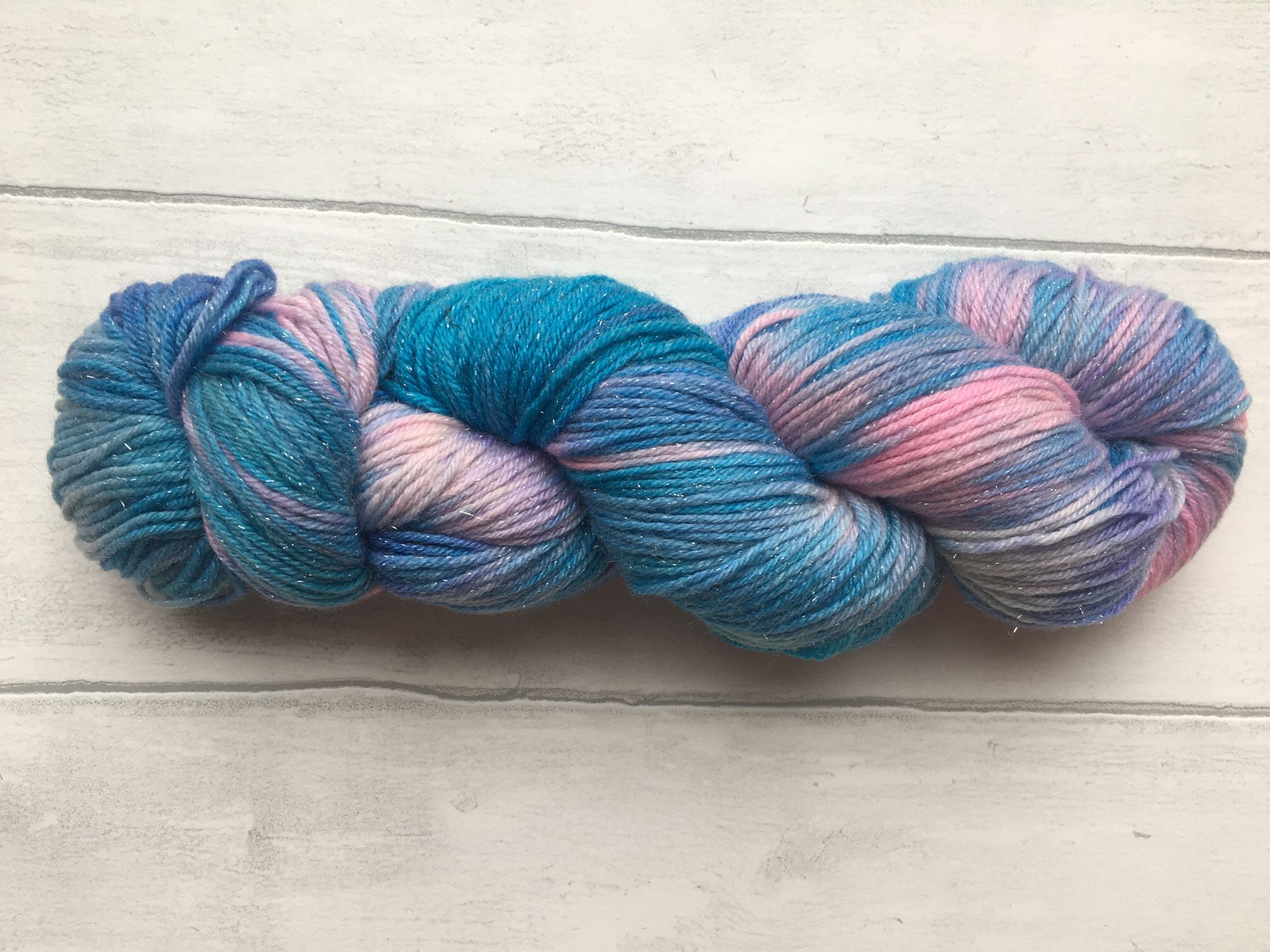 Blue and Pink Solar Dyed Yarn