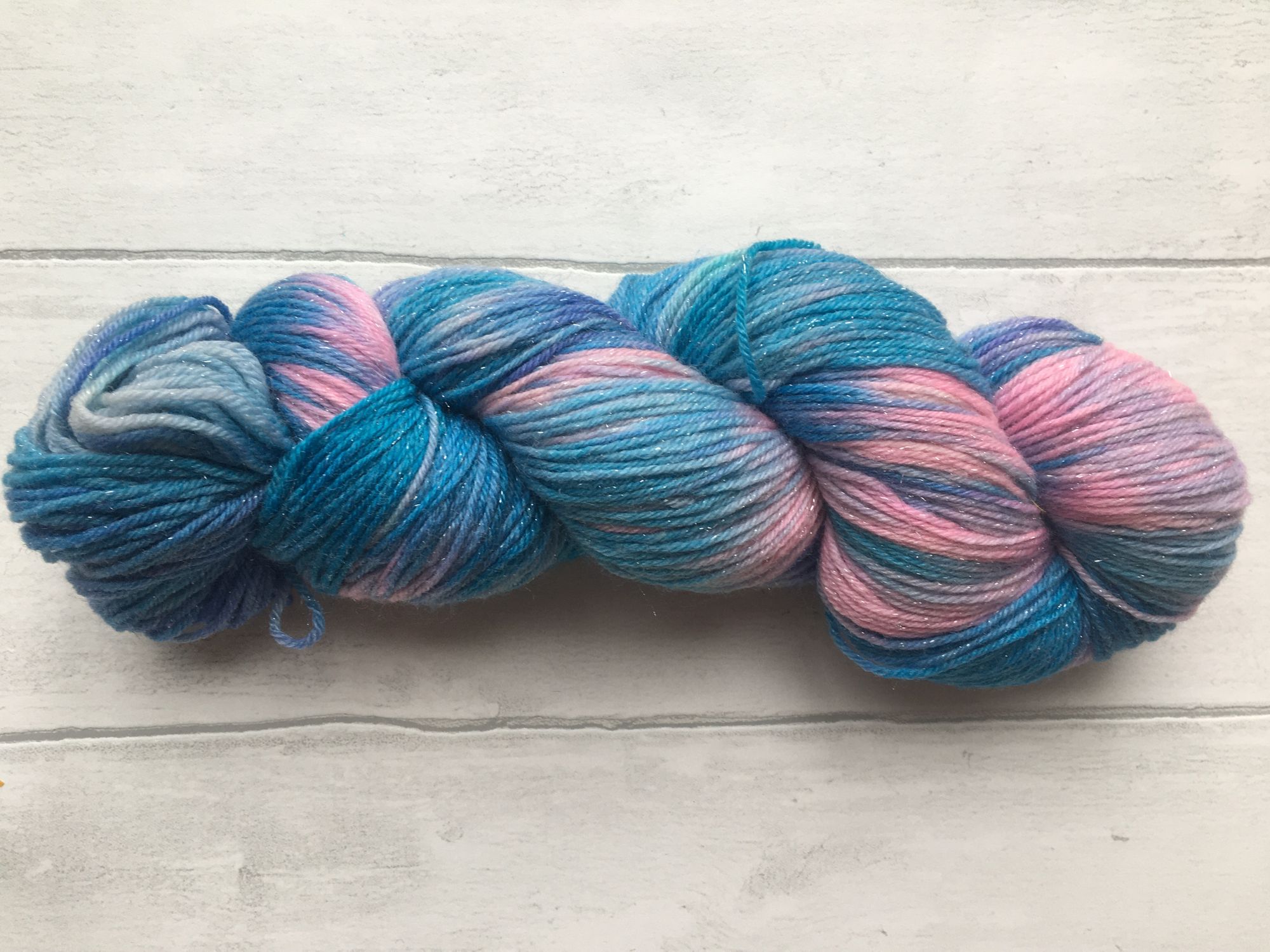 Blue and Pink Solar Dyed Yarn