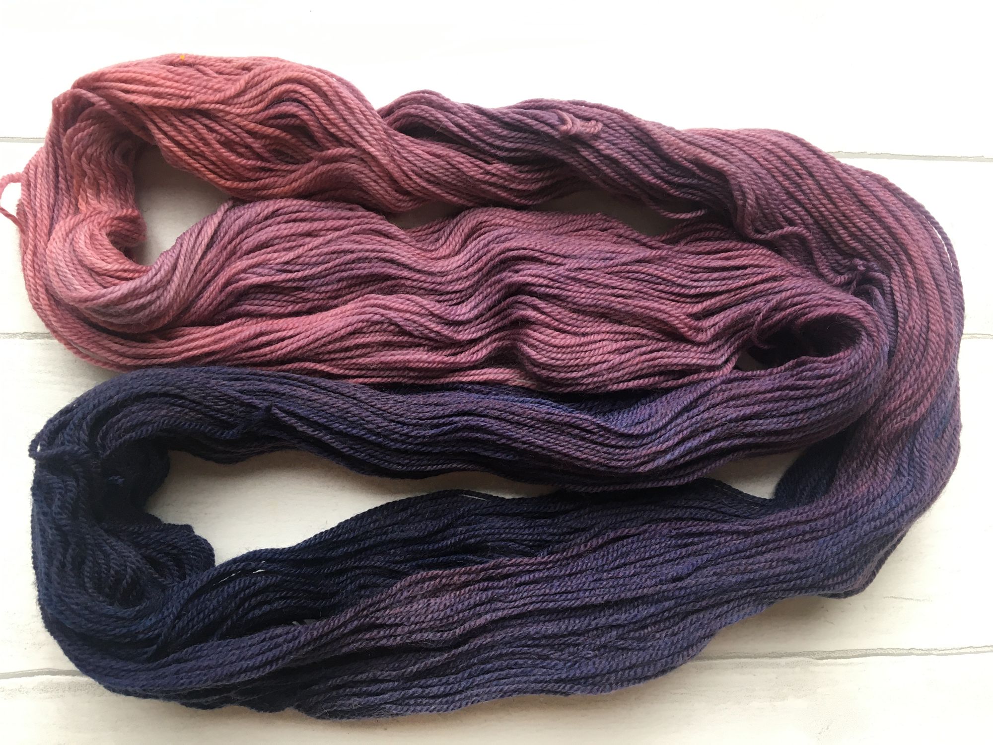 Purple Dip Dyed Yarn