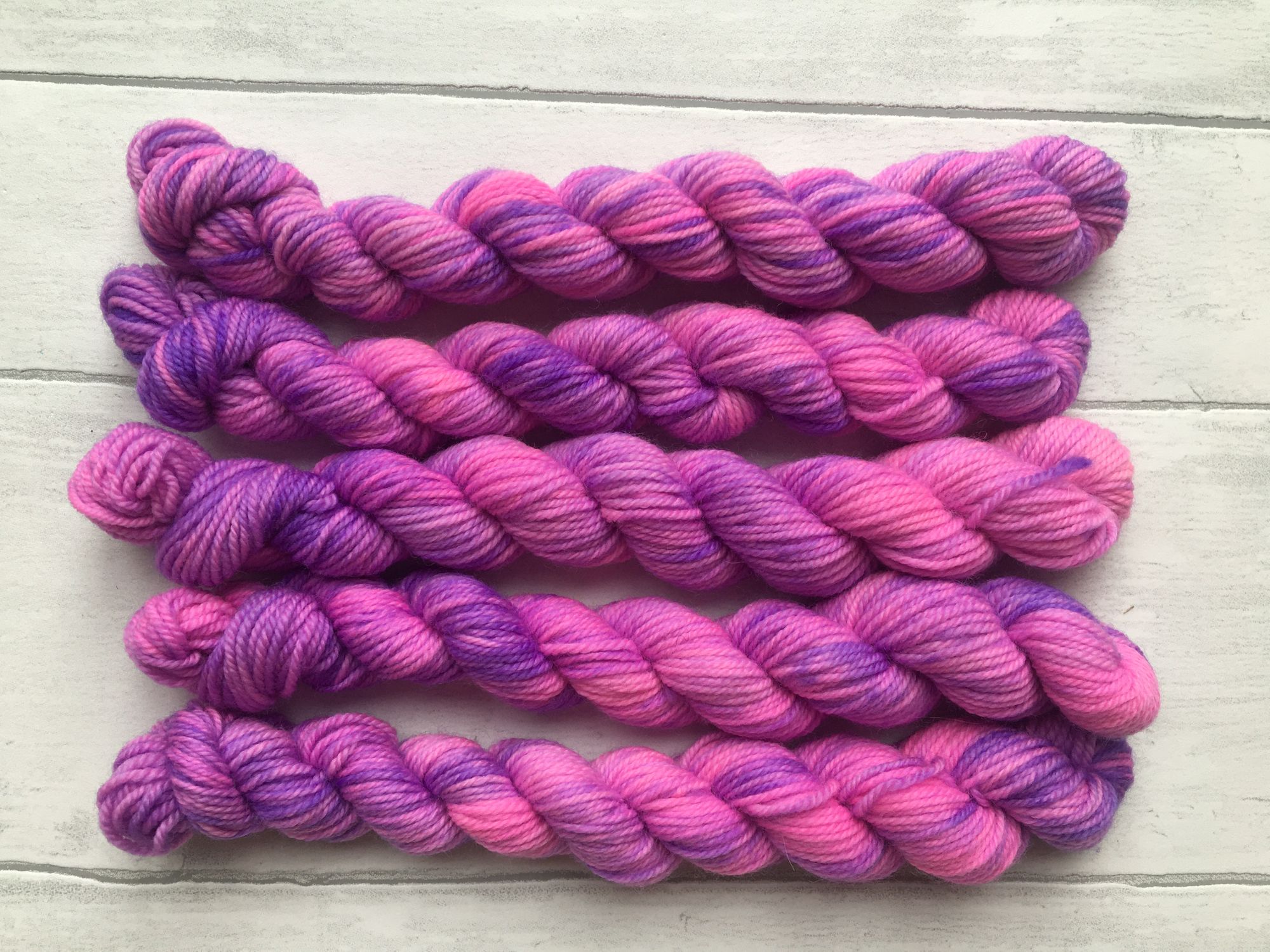 Pink and Purple Mini Skein Set