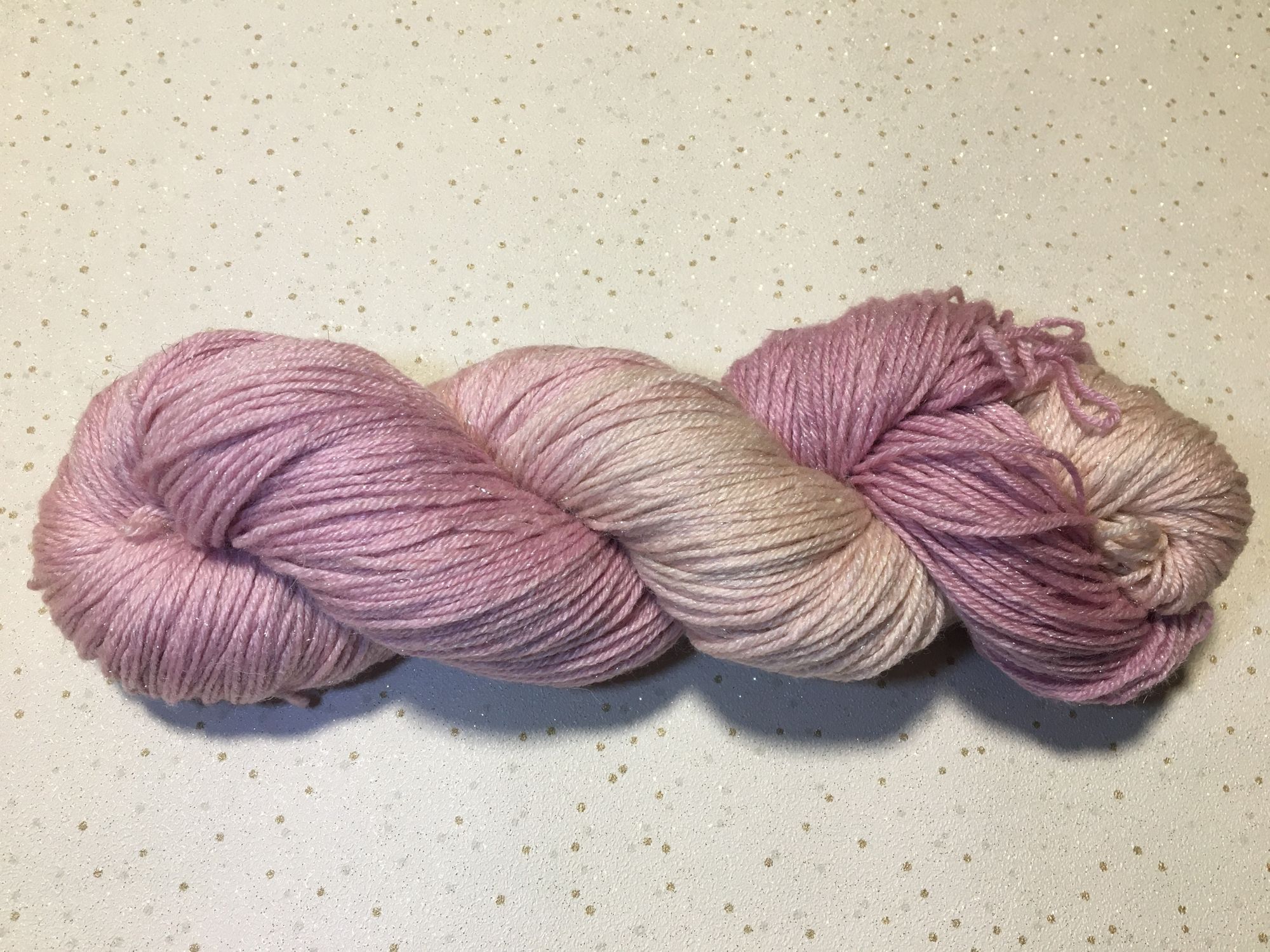 Purple-Pink Dip Dyed Yarn